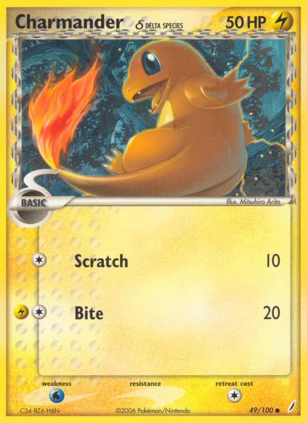 Charmander δ — изображение карты