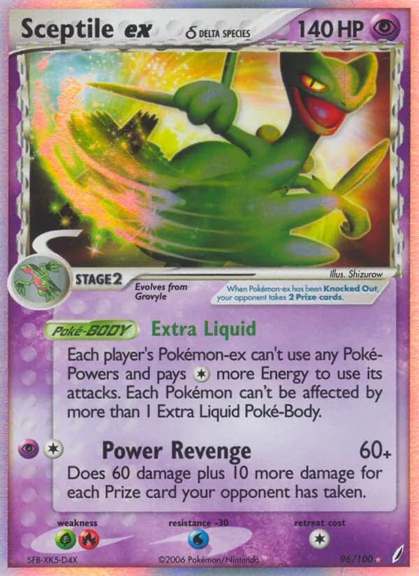 Sceptile ex δ — изображение карты