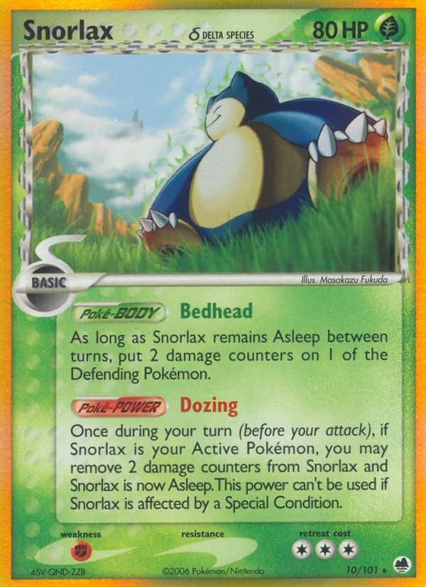 Snorlax δ — изображение карты