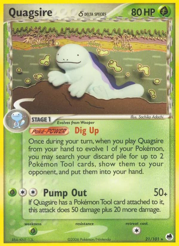 Quagsire δ — изображение карты