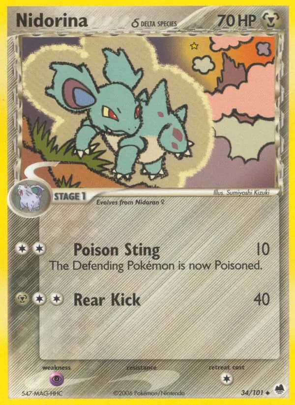 Nidorina δ — изображение карты