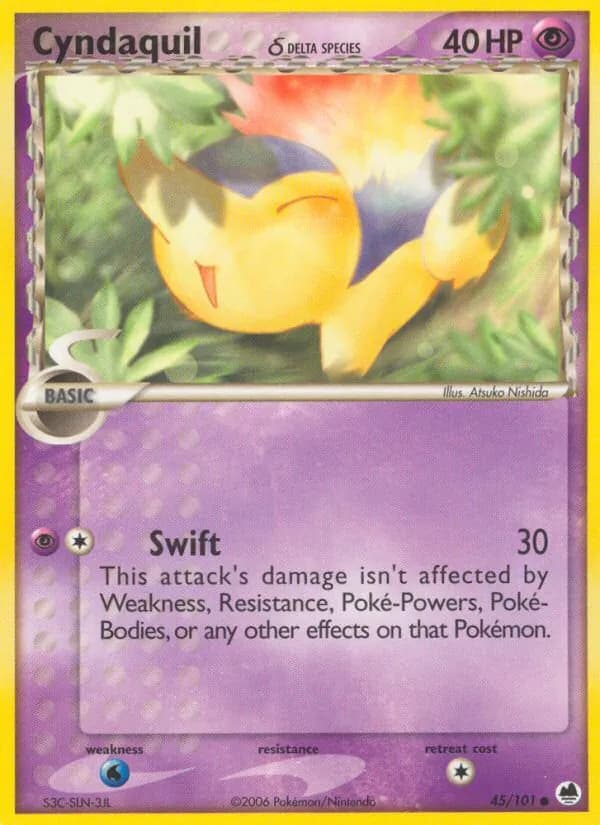 Cyndaquil δ — изображение карты