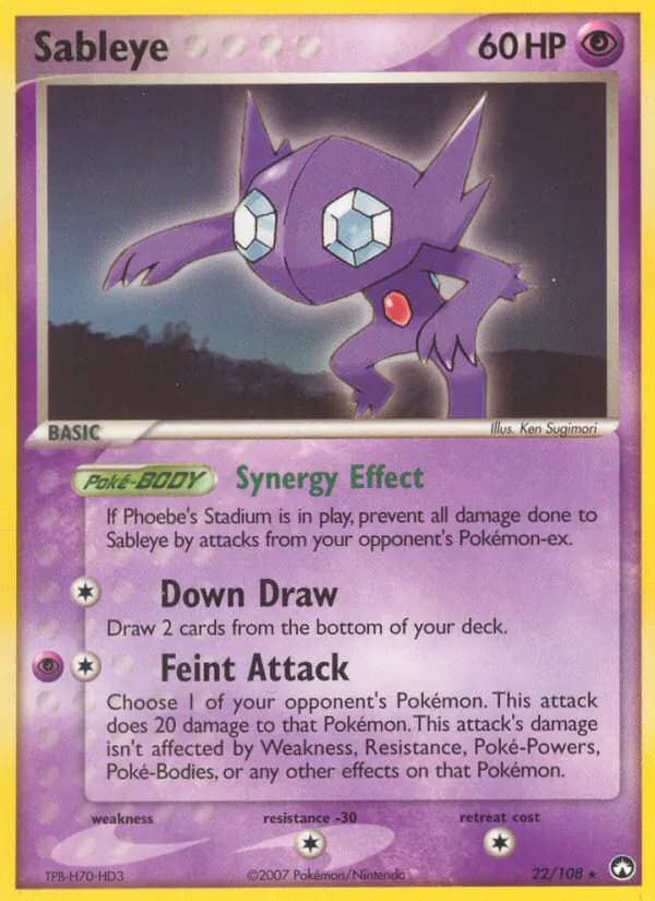Sableye — изображение карты