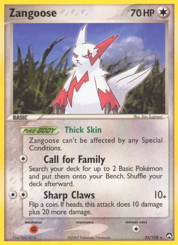 Zangoose — изображение карты