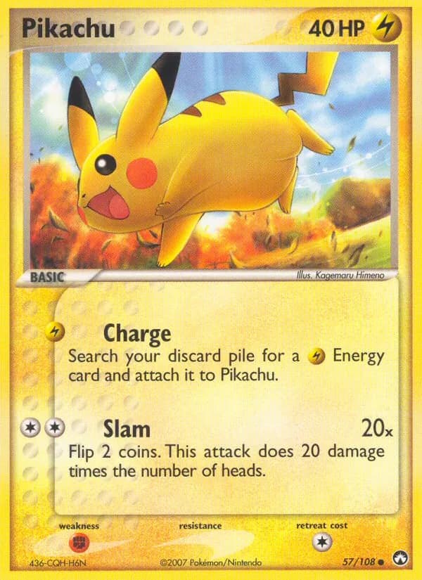 Pikachu — изображение карты