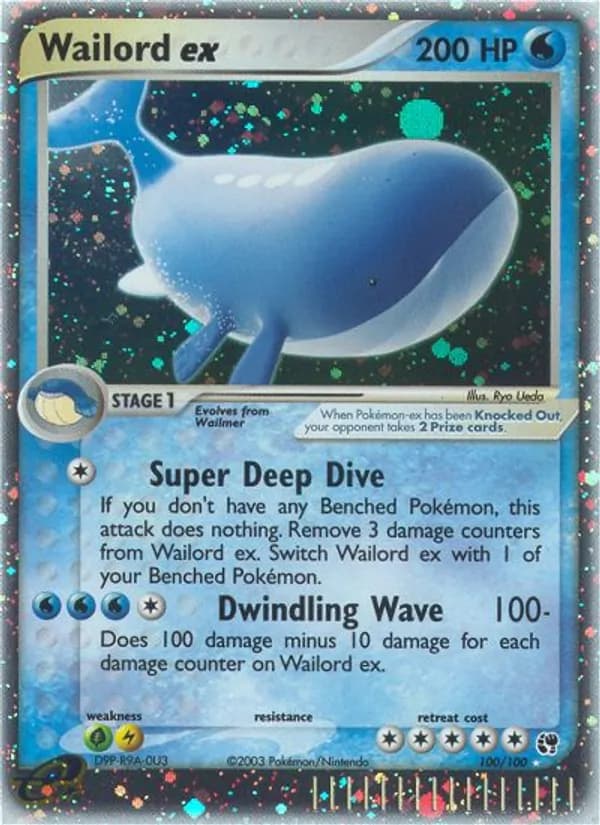 Wailord ex — изображение карты