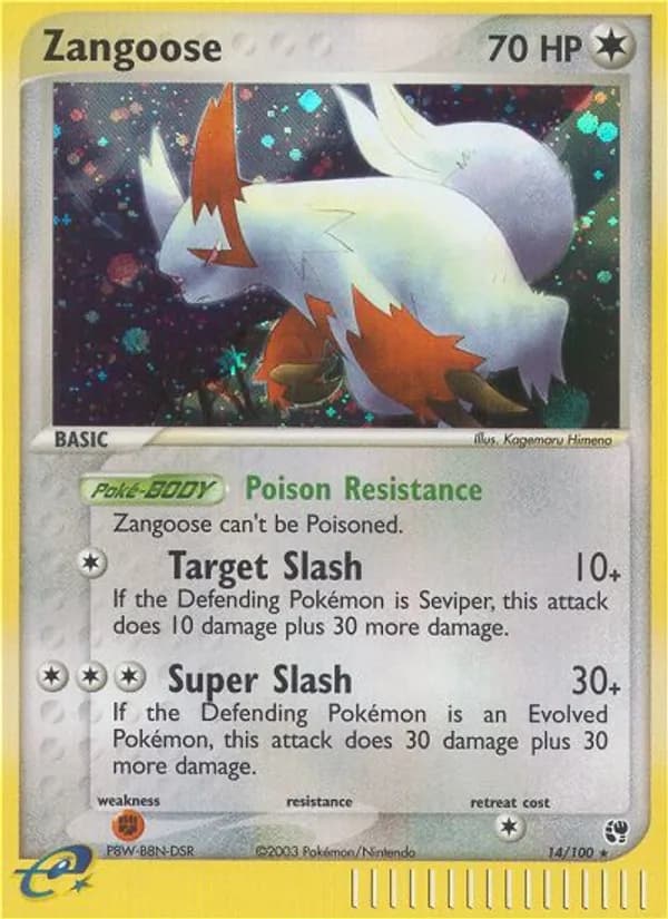 Zangoose — изображение карты