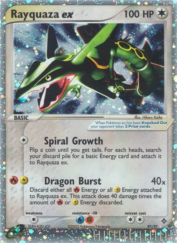 Rayquaza ex — изображение карты