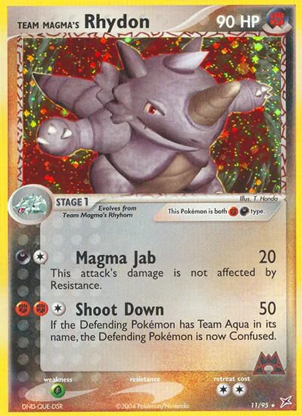 Team Magma's Rhydon — изображение карты