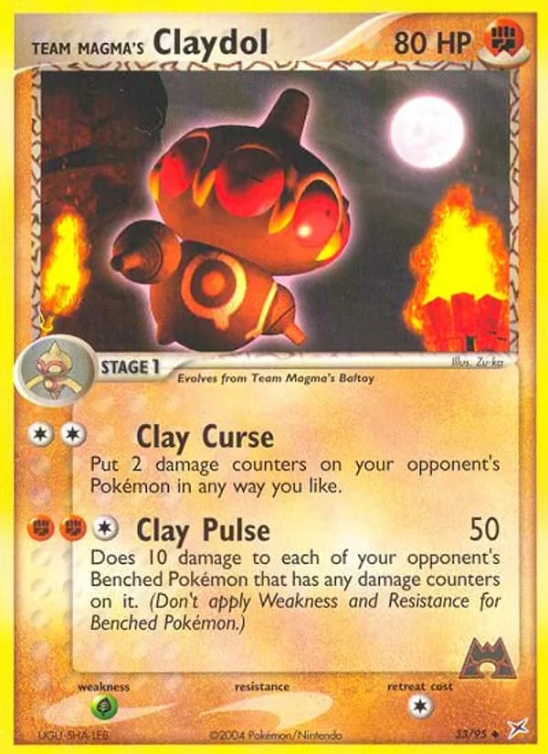 Team Magma's Claydol — изображение карты