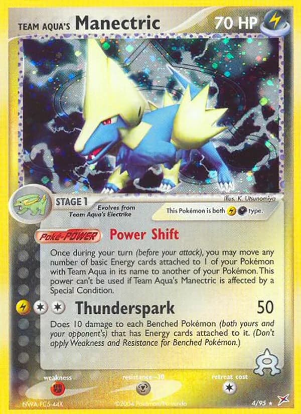 Team Aqua's Manectric — изображение карты