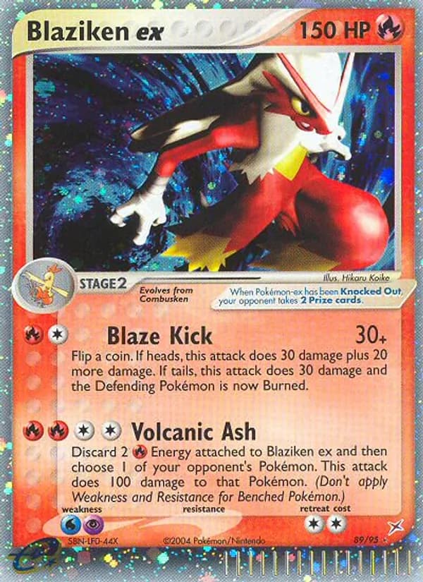 Blaziken ex — изображение карты