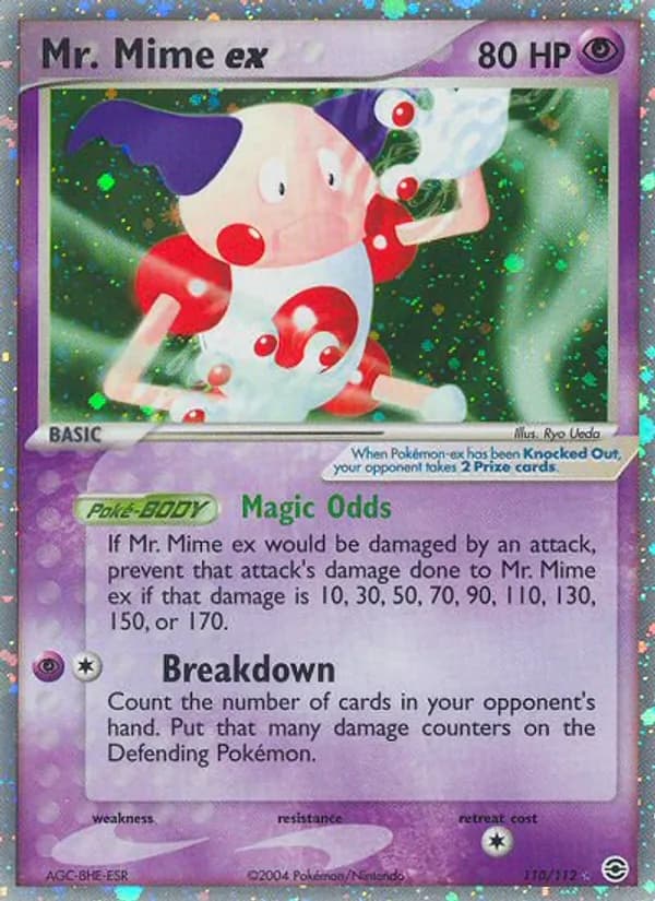 Mr. Mime ex — изображение карты