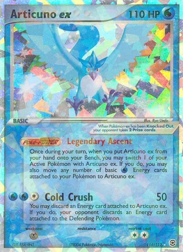 Articuno ex — изображение карты