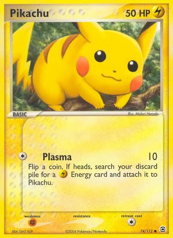 Pikachu — изображение карты