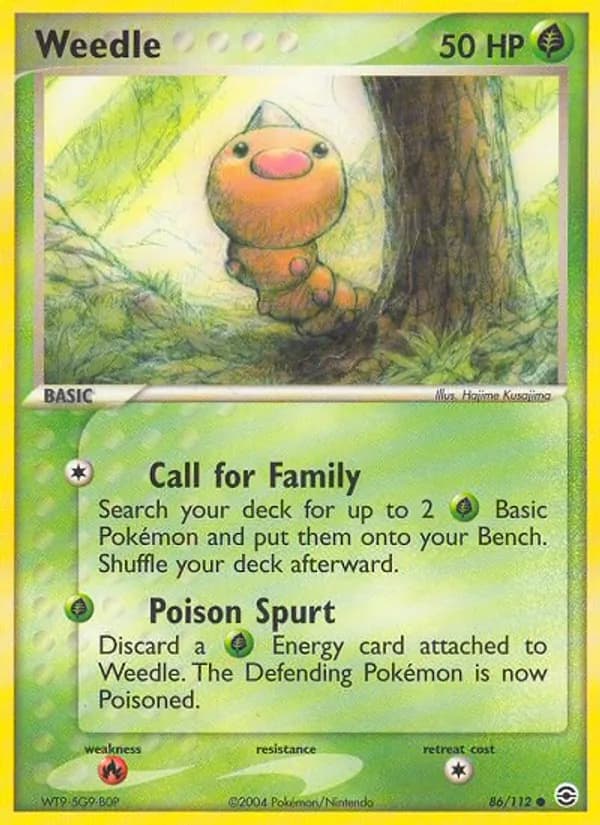 Weedle — изображение карты