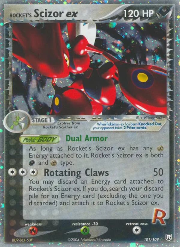 Rocket's Scizor ex — изображение карты