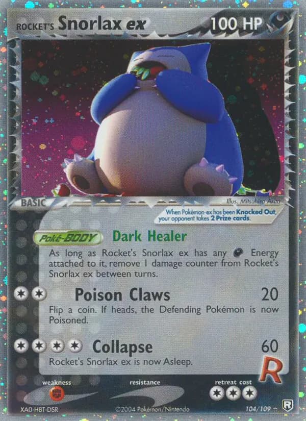 Rocket's Snorlax ex — изображение карты