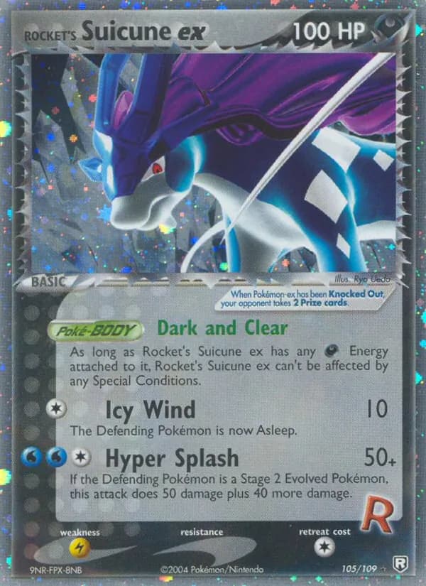 Rocket's Suicune ex — изображение карты