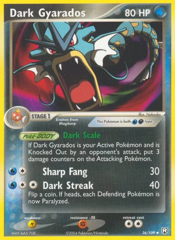 Dark Gyarados — изображение карты