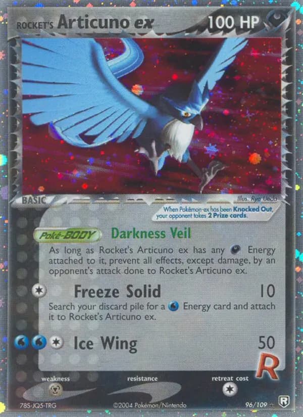 Rocket's Articuno ex — изображение карты