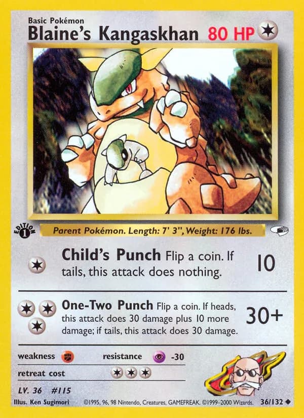 Blaine's Kangaskhan — изображение карты