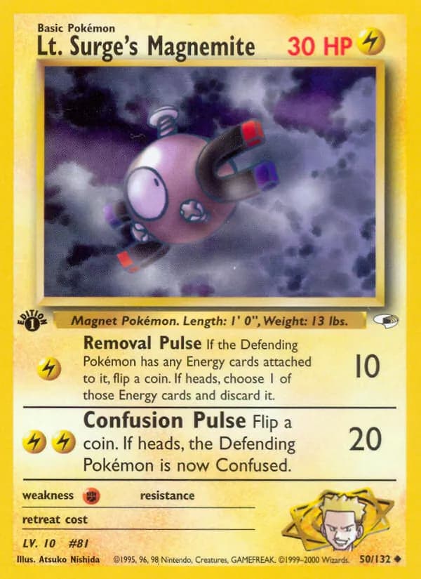 Lt. Surge's Magnemite — изображение карты