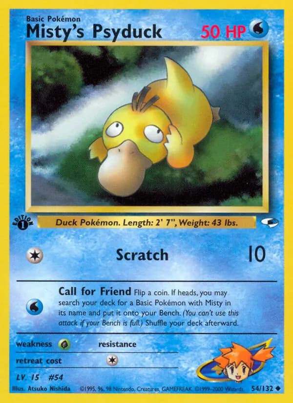 Misty's Psyduck — изображение карты