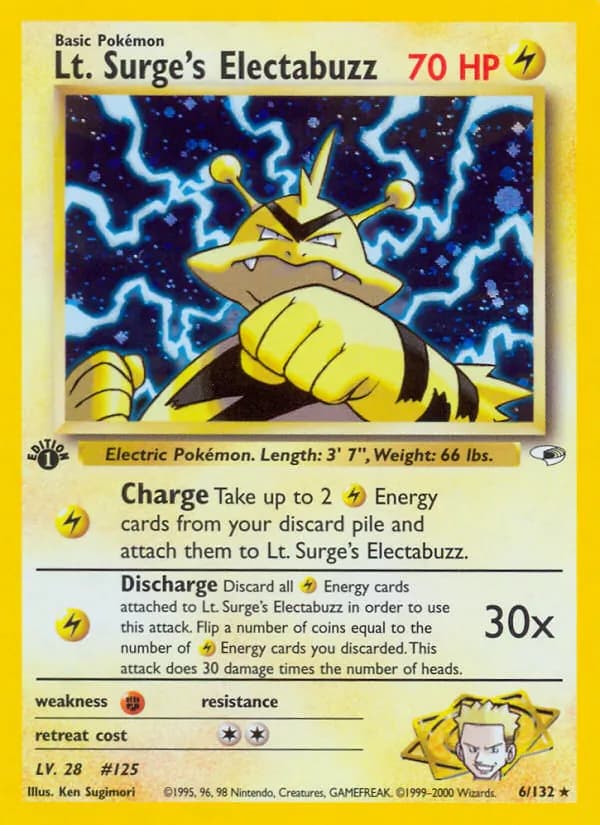 Lt. Surge's Electabuzz — изображение карты