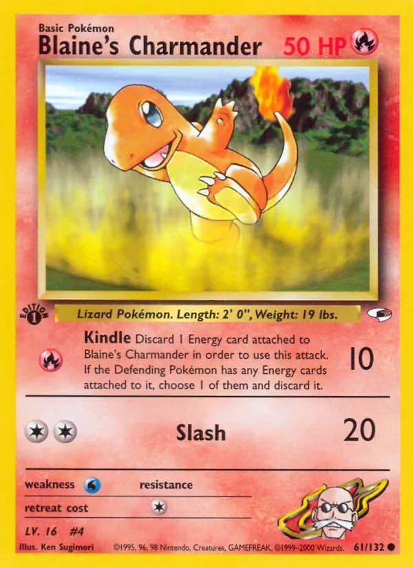 Blaine's Charmander — изображение карты
