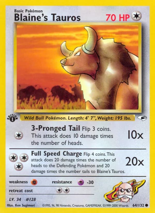 Blaine's Tauros — изображение карты