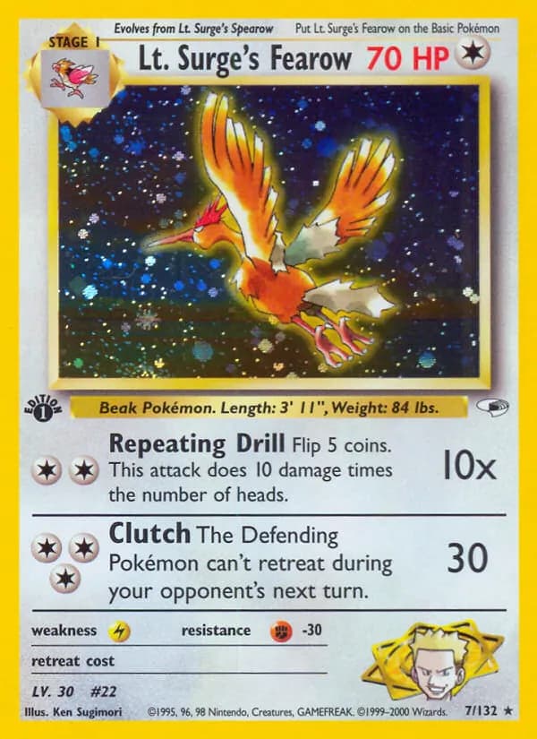 Lt. Surge's Fearow — изображение карты