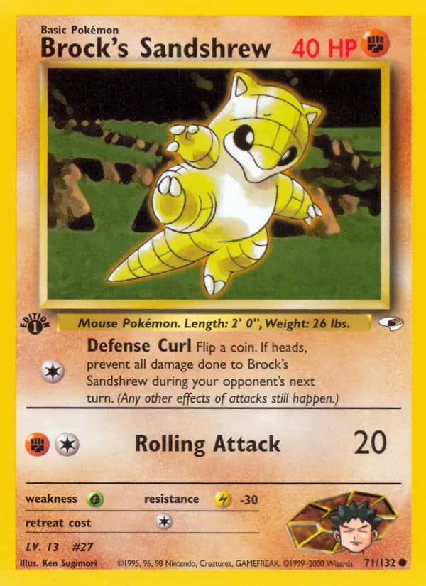 Brock's Sandshrew — изображение карты