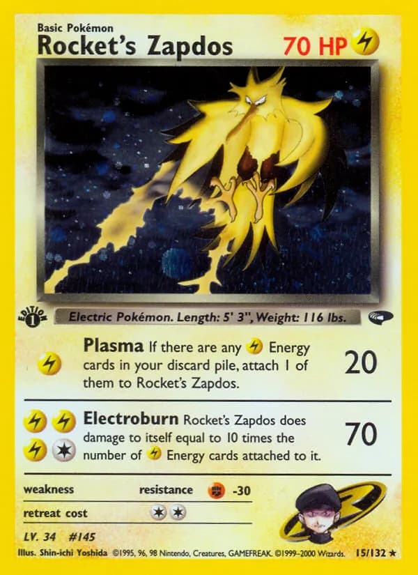Rocket's Zapdos — изображение карты