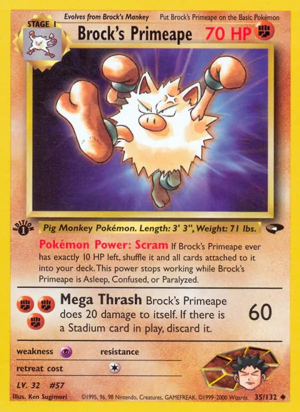 Brock's Primeape — изображение карты