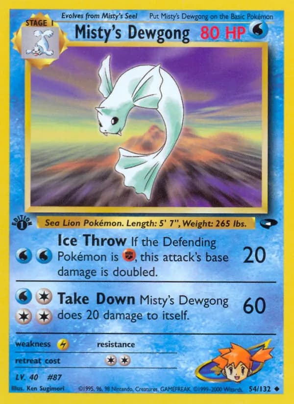Misty's Dewgong — изображение карты