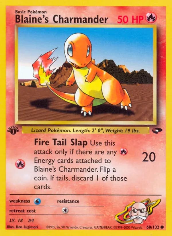 Blaine's Charmander — изображение карты