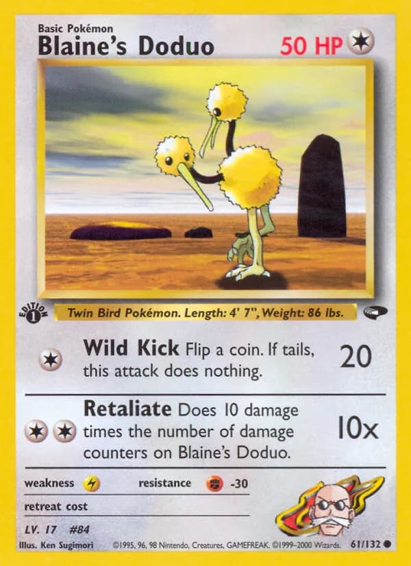 Blaine's Doduo — изображение карты