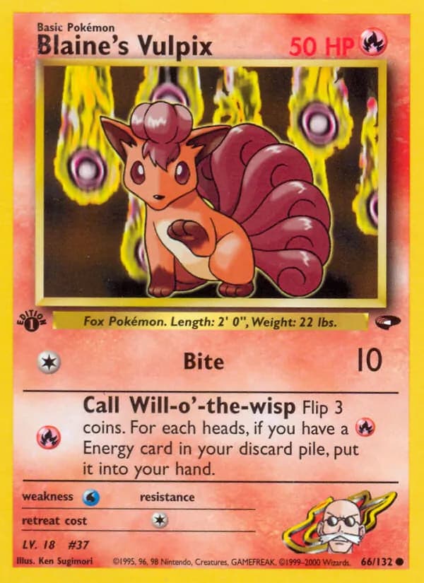 Blaine's Vulpix — изображение карты