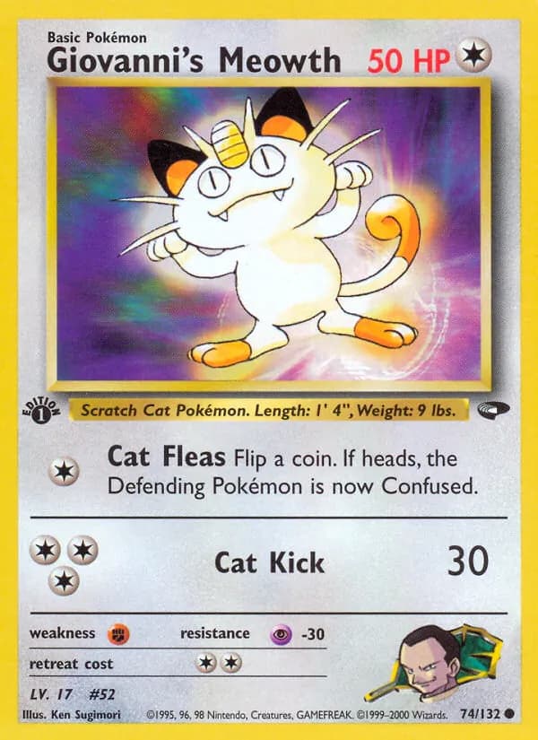 Giovanni's Meowth — изображение карты