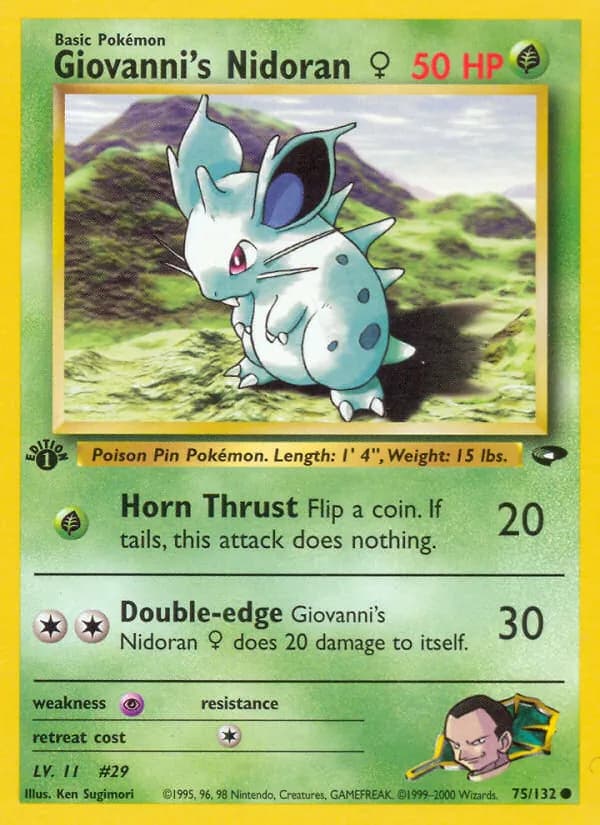 Giovanni's Nidoran ♀ — изображение карты