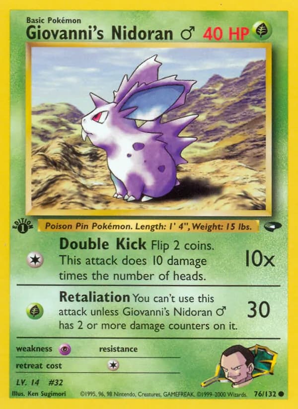 Giovanni's Nidoran ♂ — изображение карты