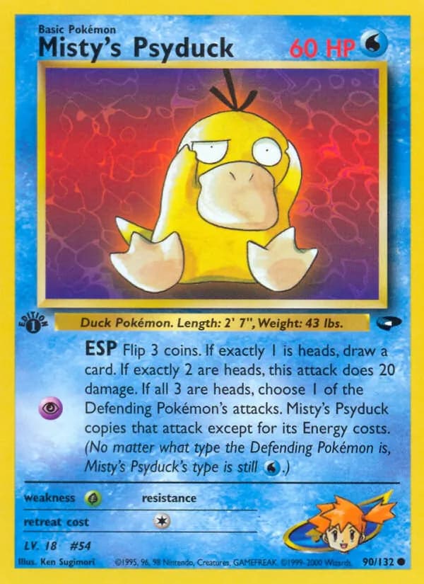 Misty's Psyduck — изображение карты
