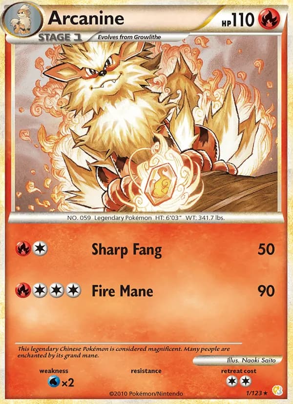 Arcanine — изображение карты
