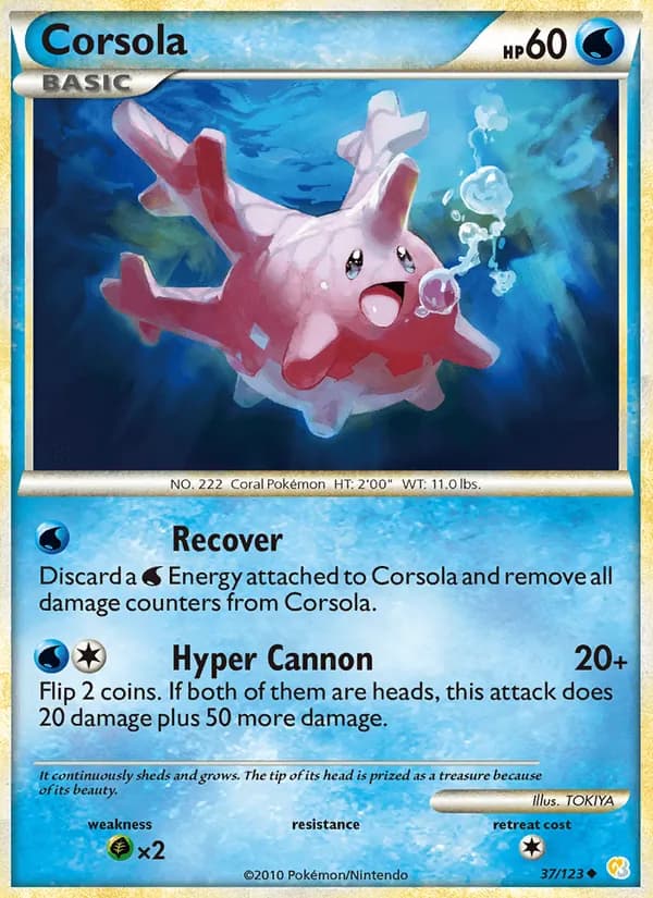 Corsola — изображение карты