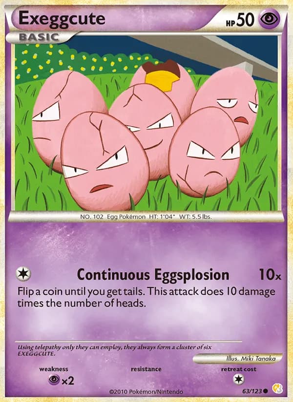 Exeggcute — изображение карты