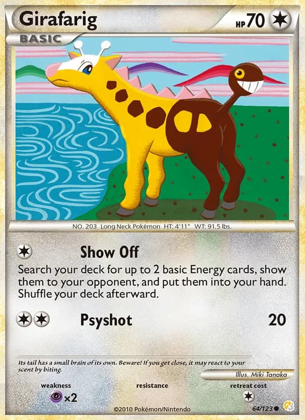Girafarig — изображение карты
