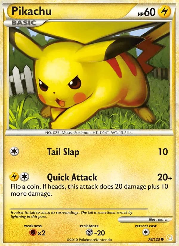 Pikachu — изображение карты