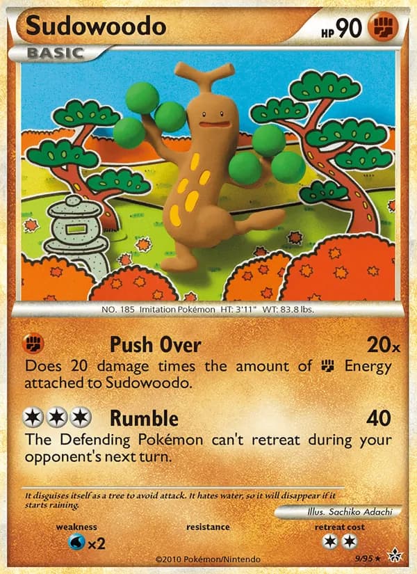 Sudowoodo — изображение карты