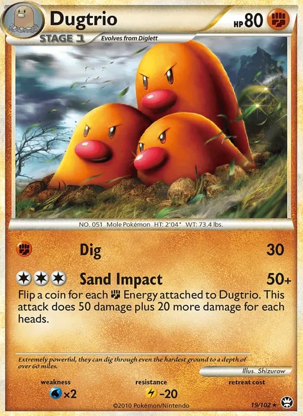 Dugtrio — изображение карты